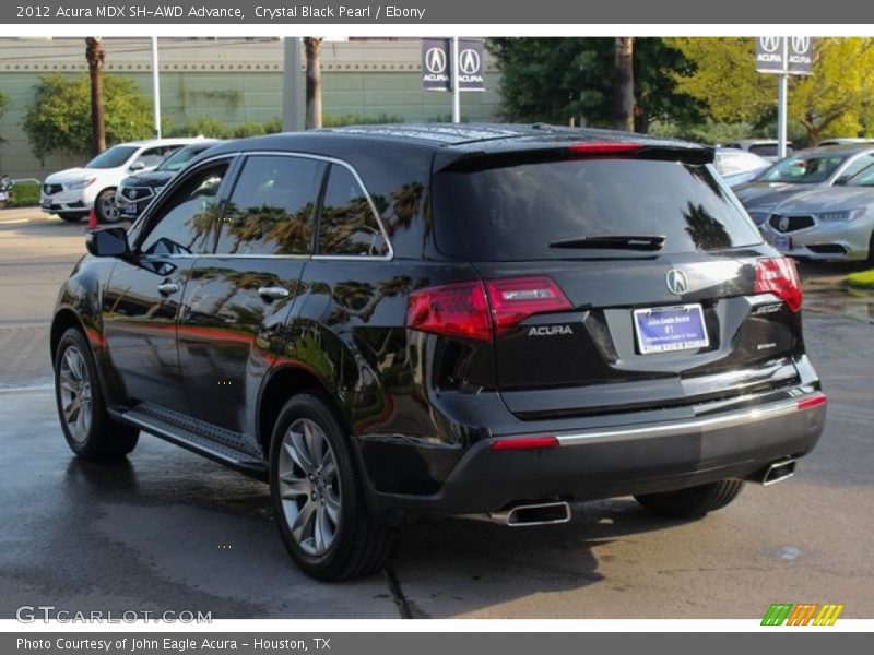 Crystal Black Pearl / Ebony 2012 Acura MDX SH-AWD Advance