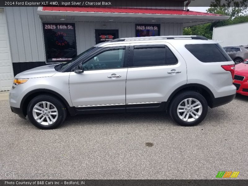 Ingot Silver / Charcoal Black 2014 Ford Explorer XLT 4WD