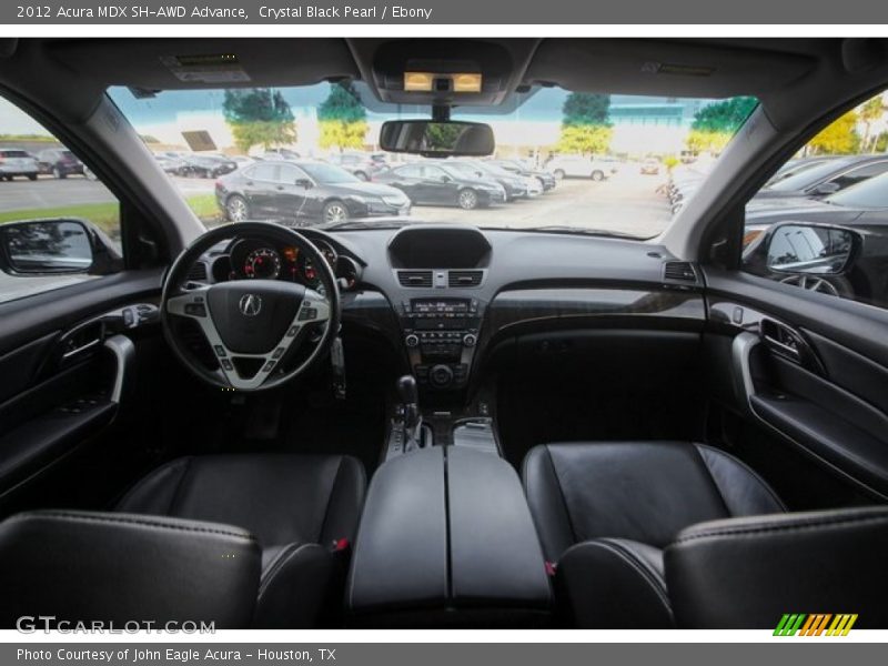Crystal Black Pearl / Ebony 2012 Acura MDX SH-AWD Advance
