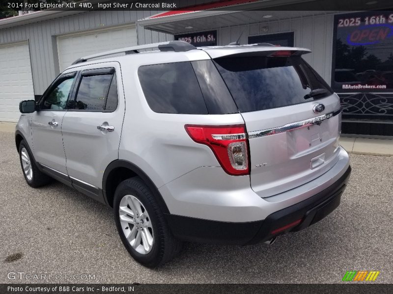 Ingot Silver / Charcoal Black 2014 Ford Explorer XLT 4WD