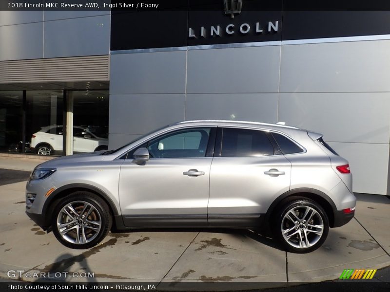 Ingot Silver / Ebony 2018 Lincoln MKC Reserve AWD