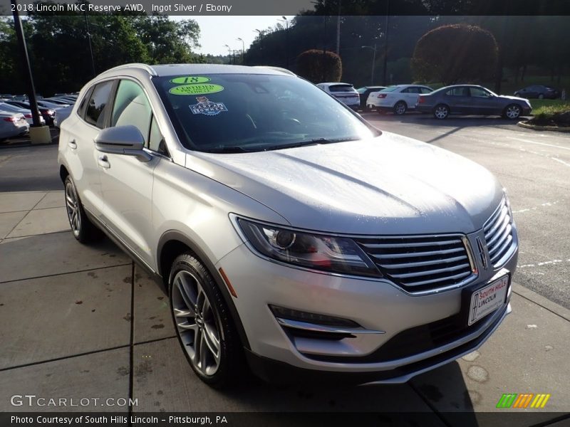 Ingot Silver / Ebony 2018 Lincoln MKC Reserve AWD