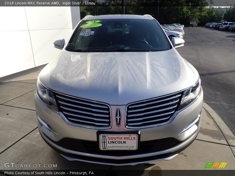 Ingot Silver / Ebony 2018 Lincoln MKC Reserve AWD