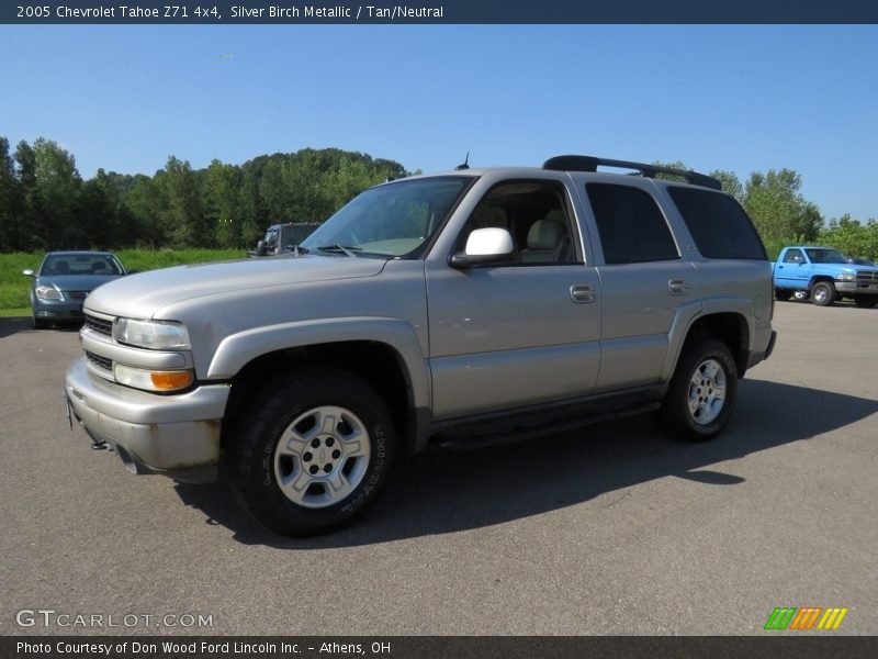 Silver Birch Metallic / Tan/Neutral 2005 Chevrolet Tahoe Z71 4x4