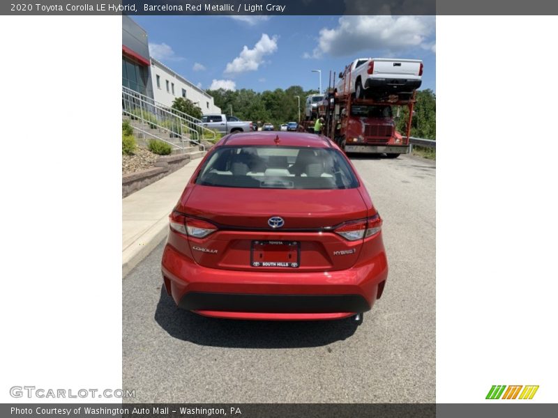 Barcelona Red Metallic / Light Gray 2020 Toyota Corolla LE Hybrid