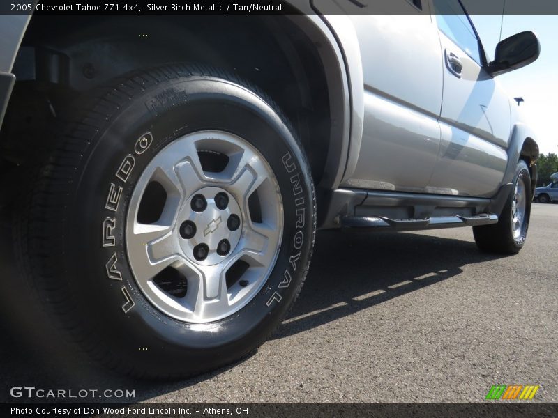 Silver Birch Metallic / Tan/Neutral 2005 Chevrolet Tahoe Z71 4x4
