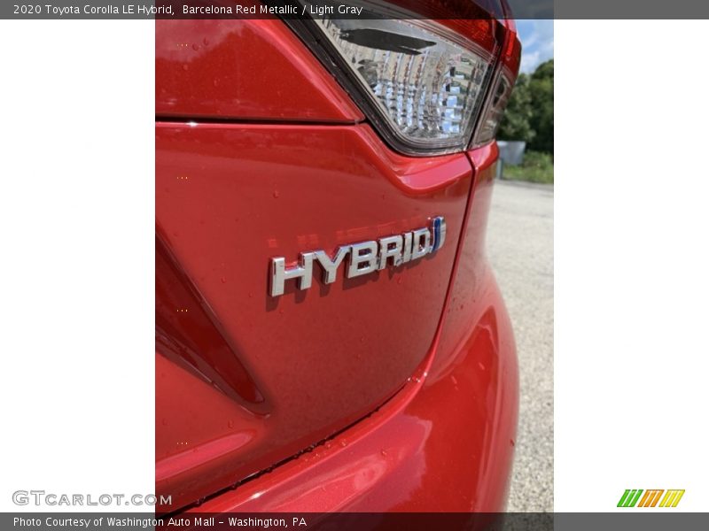 Barcelona Red Metallic / Light Gray 2020 Toyota Corolla LE Hybrid