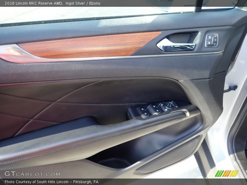 Ingot Silver / Ebony 2018 Lincoln MKC Reserve AWD