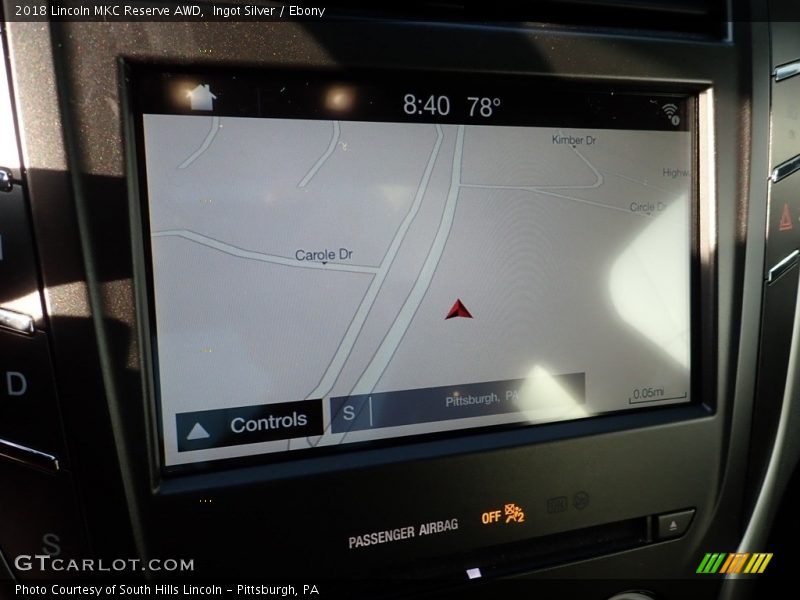 Ingot Silver / Ebony 2018 Lincoln MKC Reserve AWD