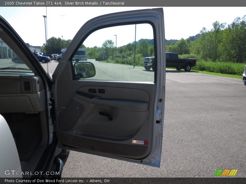 Silver Birch Metallic / Tan/Neutral 2005 Chevrolet Tahoe Z71 4x4