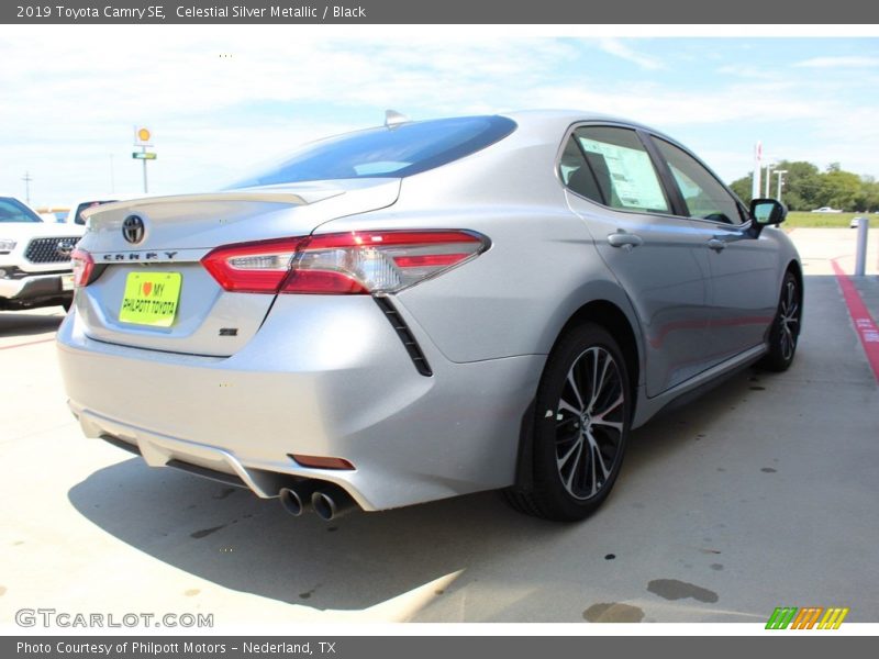 Celestial Silver Metallic / Black 2019 Toyota Camry SE