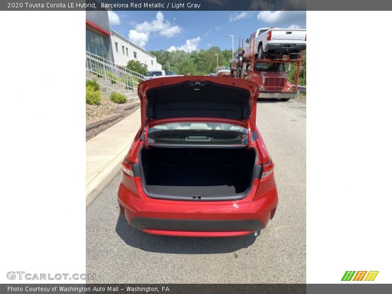 Barcelona Red Metallic / Light Gray 2020 Toyota Corolla LE Hybrid