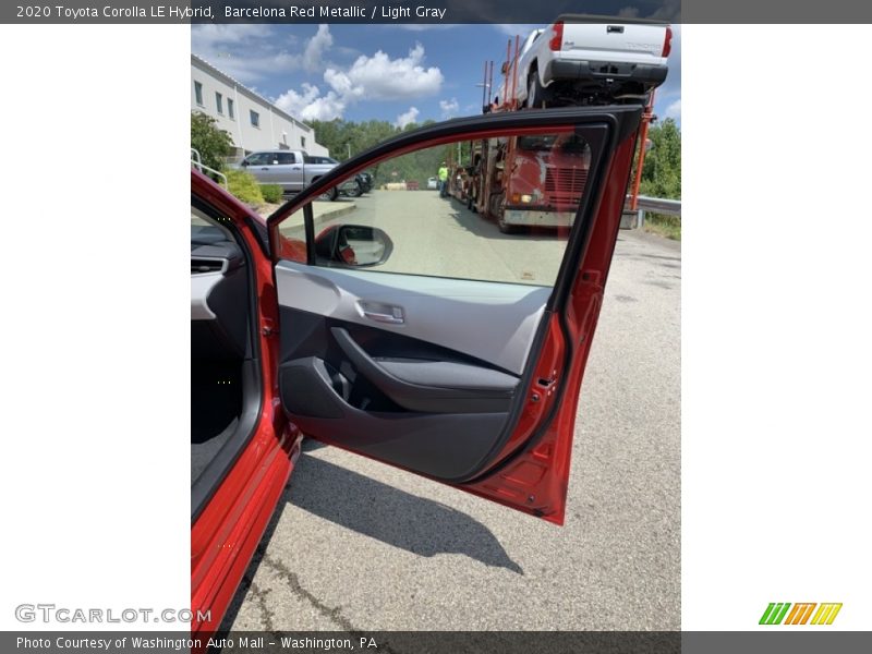 Barcelona Red Metallic / Light Gray 2020 Toyota Corolla LE Hybrid