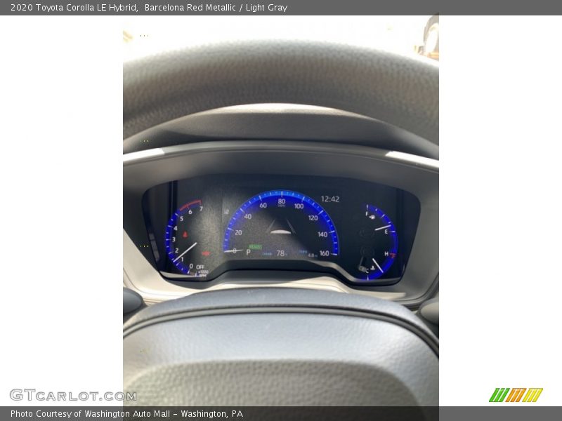Barcelona Red Metallic / Light Gray 2020 Toyota Corolla LE Hybrid