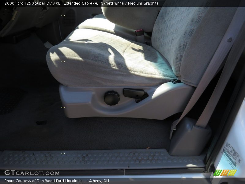 Oxford White / Medium Graphite 2000 Ford F250 Super Duty XLT Extended Cab 4x4