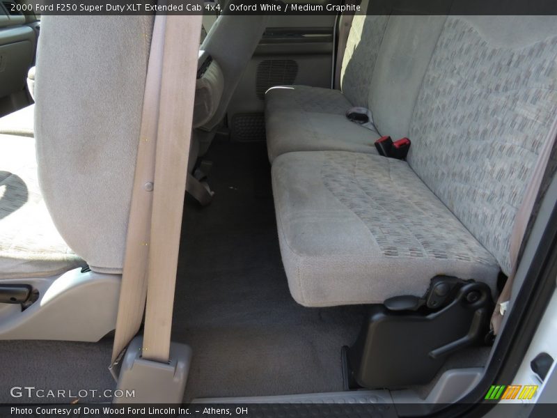 Oxford White / Medium Graphite 2000 Ford F250 Super Duty XLT Extended Cab 4x4