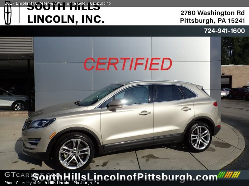 White Gold / Cappuccino 2017 Lincoln MKC Reserve AWD