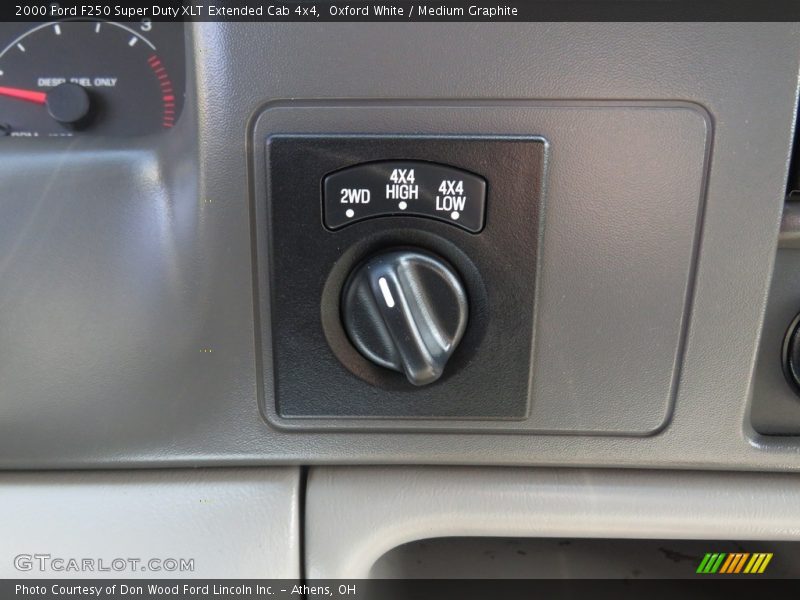 Oxford White / Medium Graphite 2000 Ford F250 Super Duty XLT Extended Cab 4x4