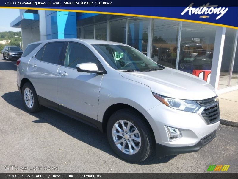 Silver Ice Metallic / Jet Black 2020 Chevrolet Equinox LT AWD