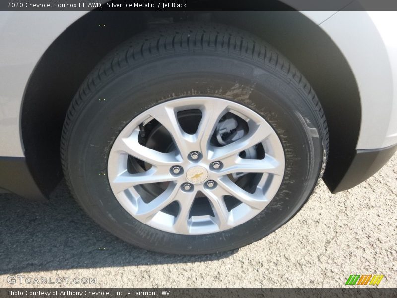 Silver Ice Metallic / Jet Black 2020 Chevrolet Equinox LT AWD
