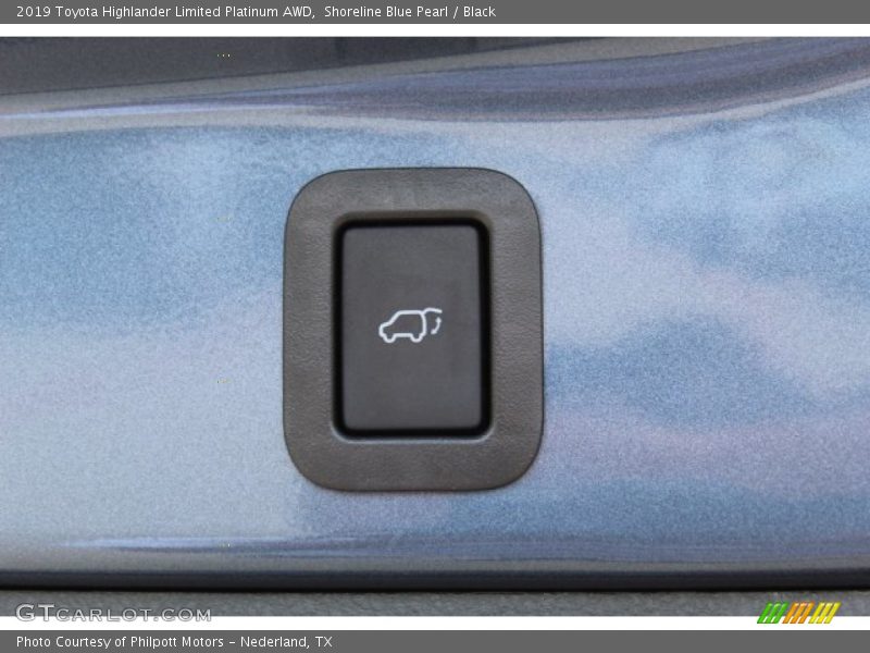 Shoreline Blue Pearl / Black 2019 Toyota Highlander Limited Platinum AWD