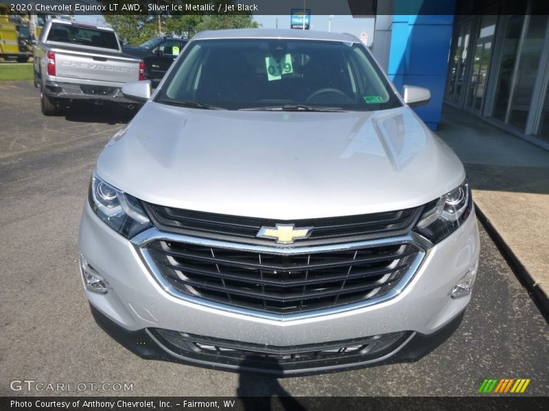 Silver Ice Metallic / Jet Black 2020 Chevrolet Equinox LT AWD