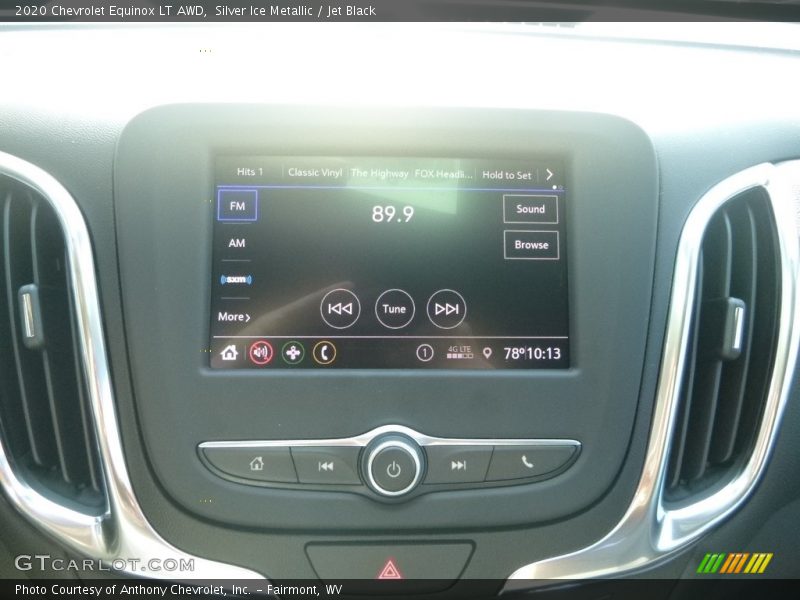 Silver Ice Metallic / Jet Black 2020 Chevrolet Equinox LT AWD