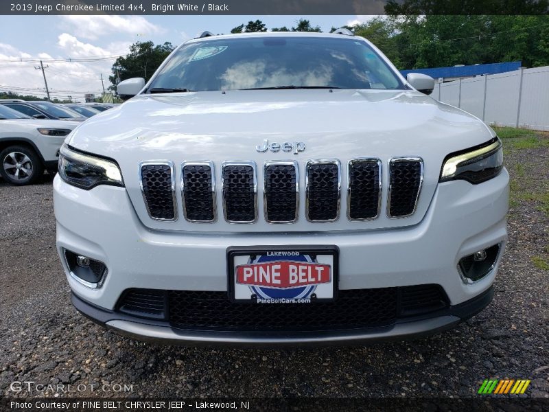 Bright White / Black 2019 Jeep Cherokee Limited 4x4