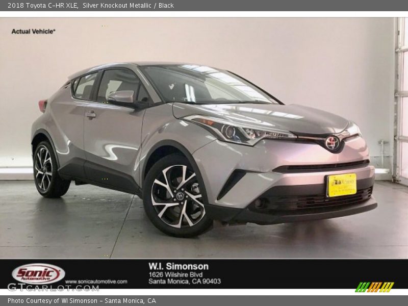 Silver Knockout Metallic / Black 2018 Toyota C-HR XLE