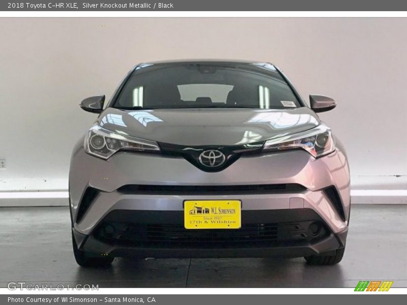 Silver Knockout Metallic / Black 2018 Toyota C-HR XLE