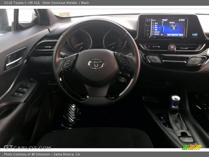 Silver Knockout Metallic / Black 2018 Toyota C-HR XLE