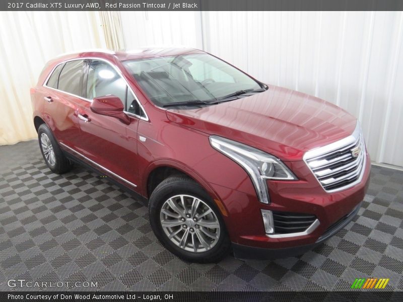 Red Passion Tintcoat / Jet Black 2017 Cadillac XT5 Luxury AWD
