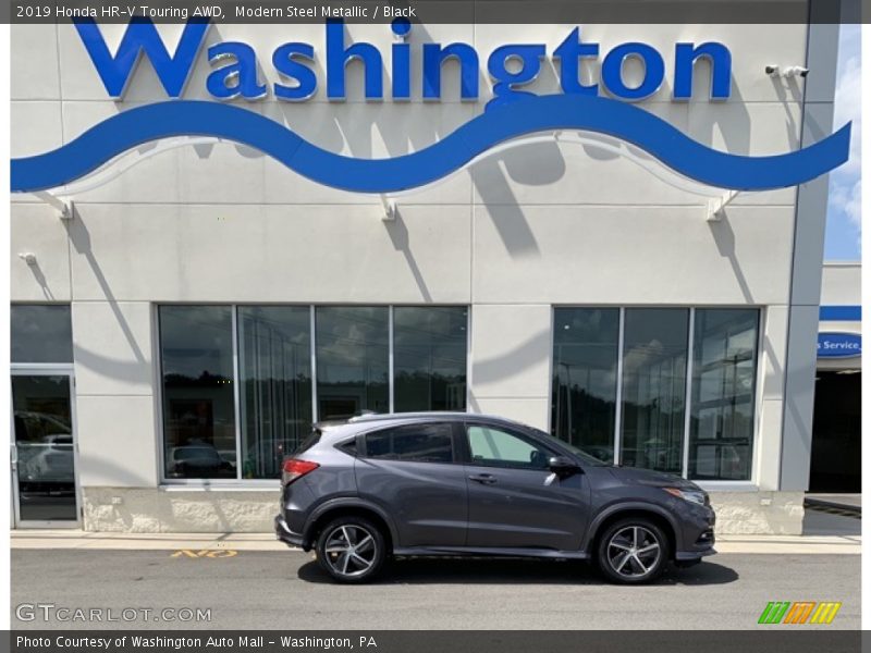 Modern Steel Metallic / Black 2019 Honda HR-V Touring AWD