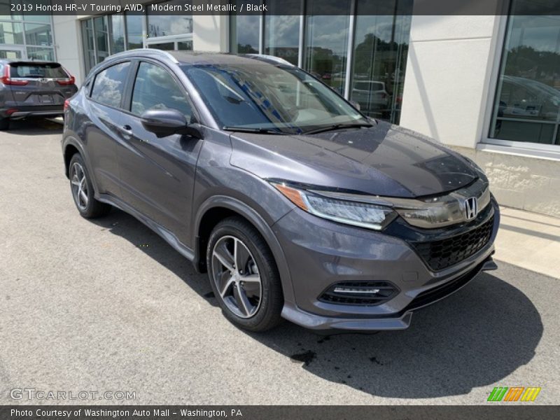 Modern Steel Metallic / Black 2019 Honda HR-V Touring AWD