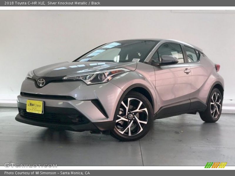 Silver Knockout Metallic / Black 2018 Toyota C-HR XLE