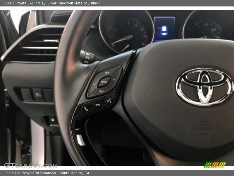 Silver Knockout Metallic / Black 2018 Toyota C-HR XLE