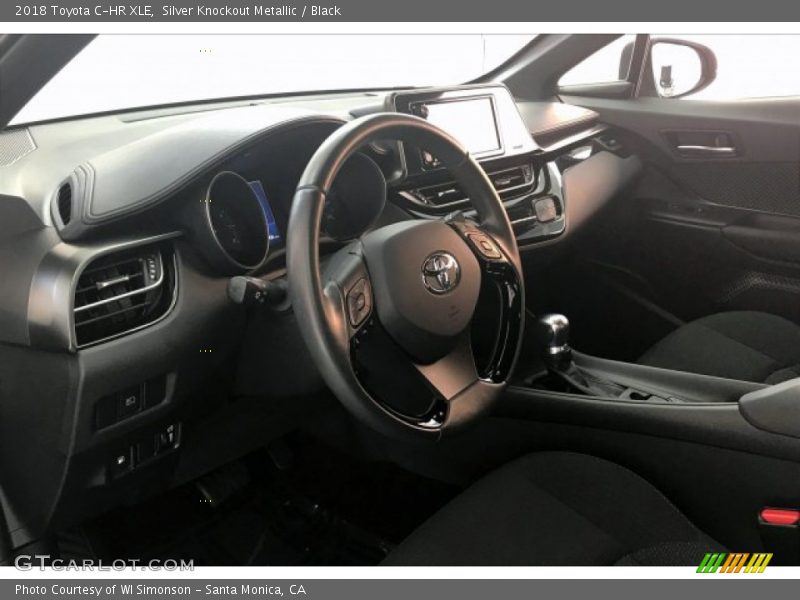 Silver Knockout Metallic / Black 2018 Toyota C-HR XLE