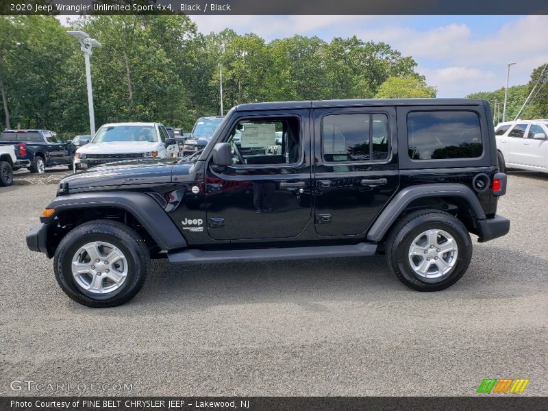 Black / Black 2020 Jeep Wrangler Unlimited Sport 4x4