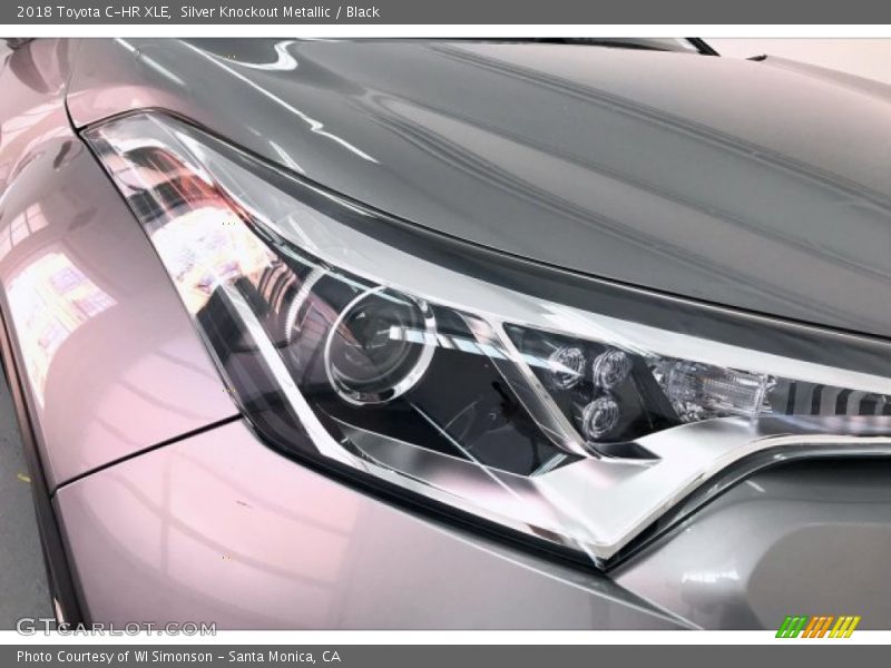 Silver Knockout Metallic / Black 2018 Toyota C-HR XLE