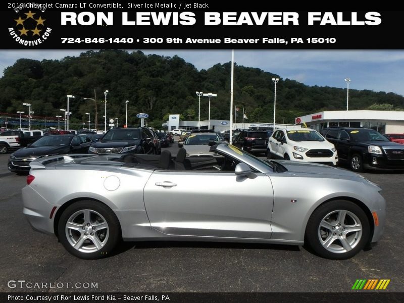 Silver Ice Metallic / Jet Black 2019 Chevrolet Camaro LT Convertible