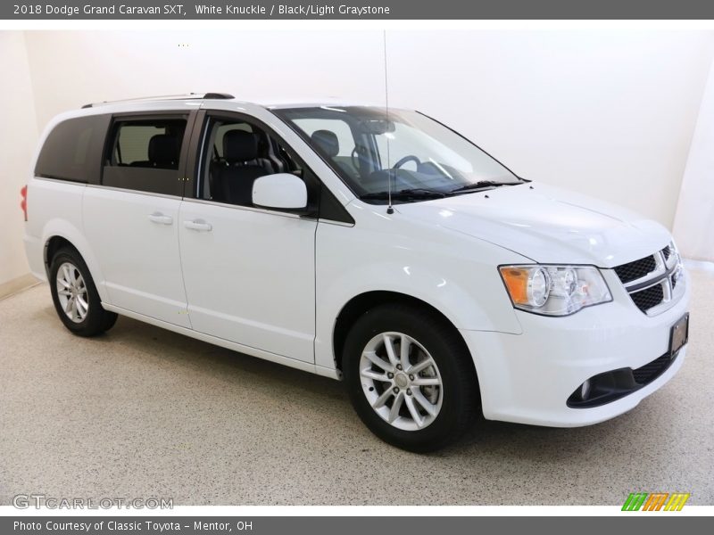 White Knuckle / Black/Light Graystone 2018 Dodge Grand Caravan SXT