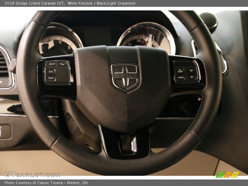 White Knuckle / Black/Light Graystone 2018 Dodge Grand Caravan SXT