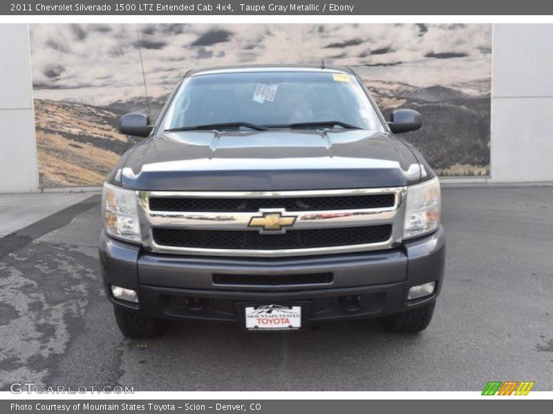 Taupe Gray Metallic / Ebony 2011 Chevrolet Silverado 1500 LTZ Extended Cab 4x4