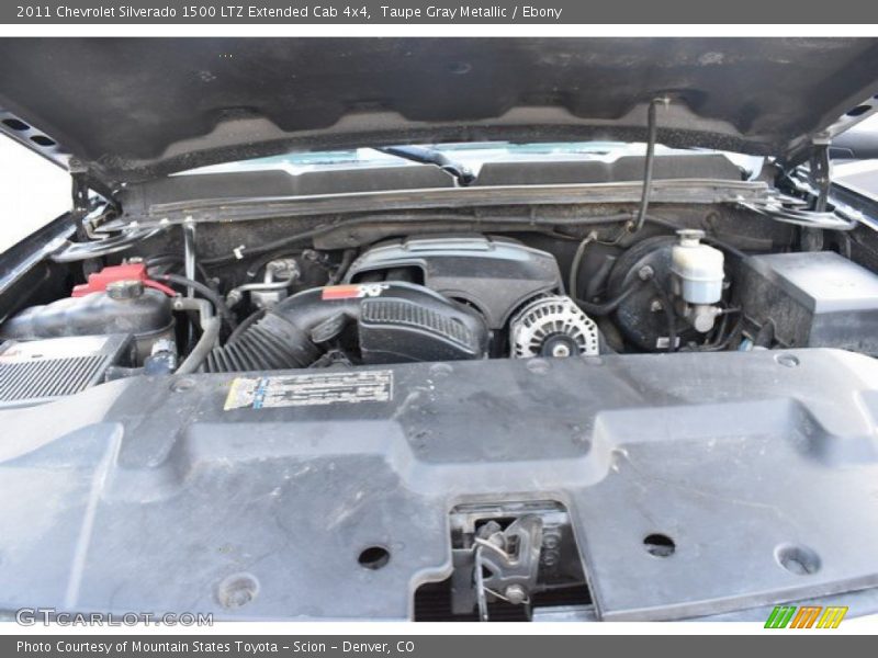 Taupe Gray Metallic / Ebony 2011 Chevrolet Silverado 1500 LTZ Extended Cab 4x4