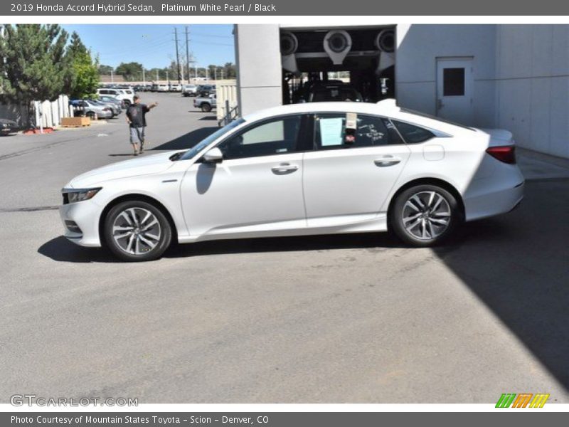 Platinum White Pearl / Black 2019 Honda Accord Hybrid Sedan