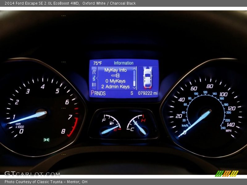Oxford White / Charcoal Black 2014 Ford Escape SE 2.0L EcoBoost 4WD