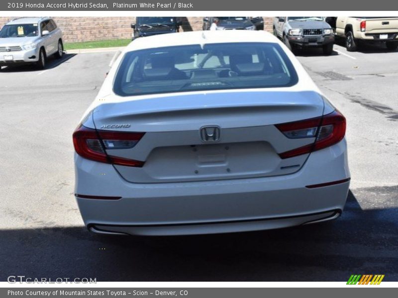 Platinum White Pearl / Black 2019 Honda Accord Hybrid Sedan