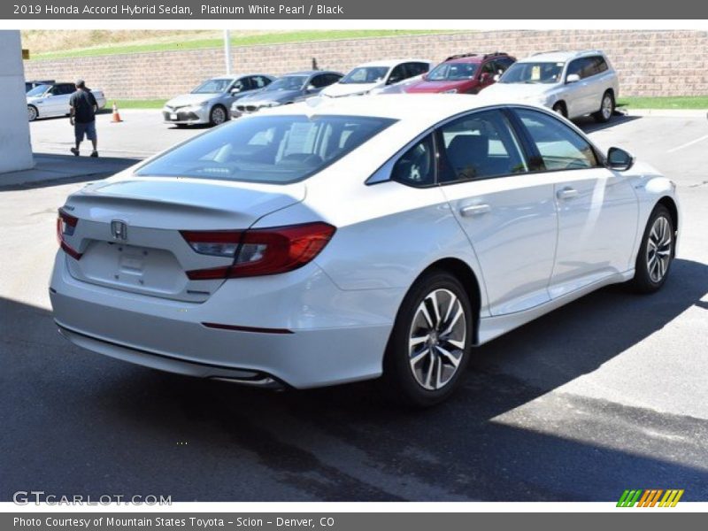 Platinum White Pearl / Black 2019 Honda Accord Hybrid Sedan