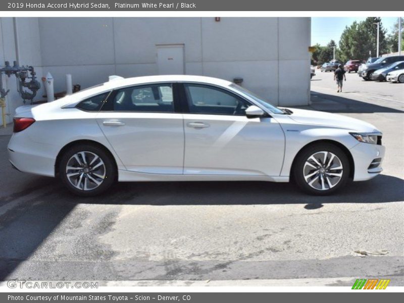 Platinum White Pearl / Black 2019 Honda Accord Hybrid Sedan