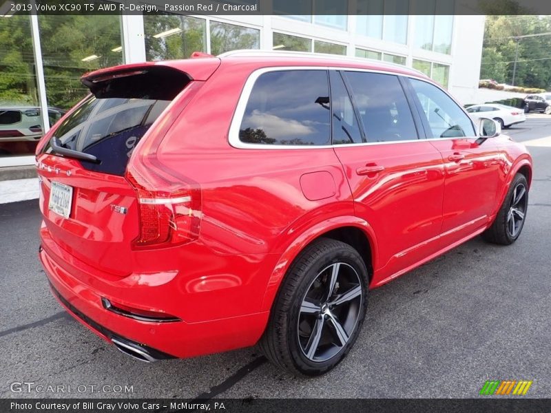 Passion Red / Charcoal 2019 Volvo XC90 T5 AWD R-Design
